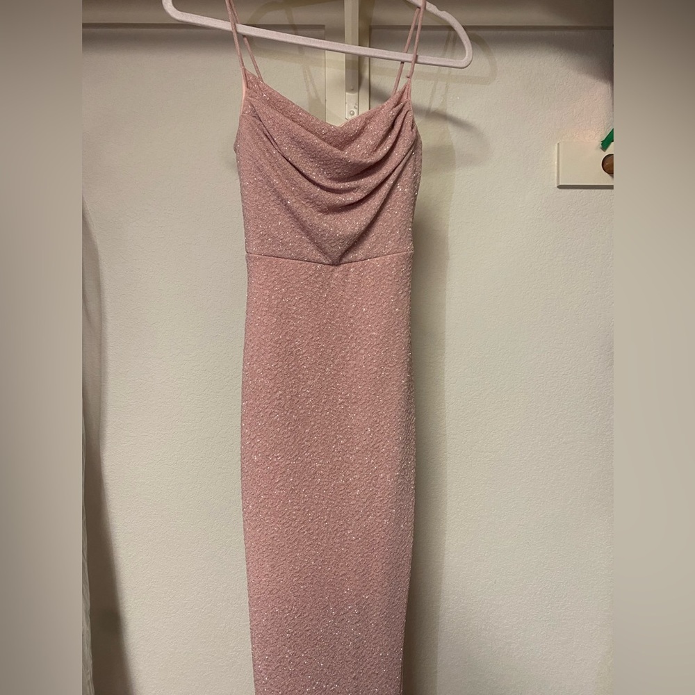 Beautiful Light Pink Shimmer Formal Dress